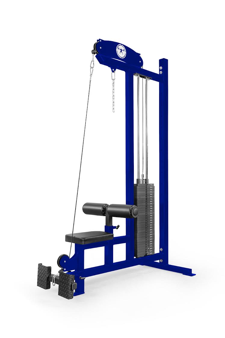 blue elitefts  Lat Pulldown Machine with Low Row – Selectorized