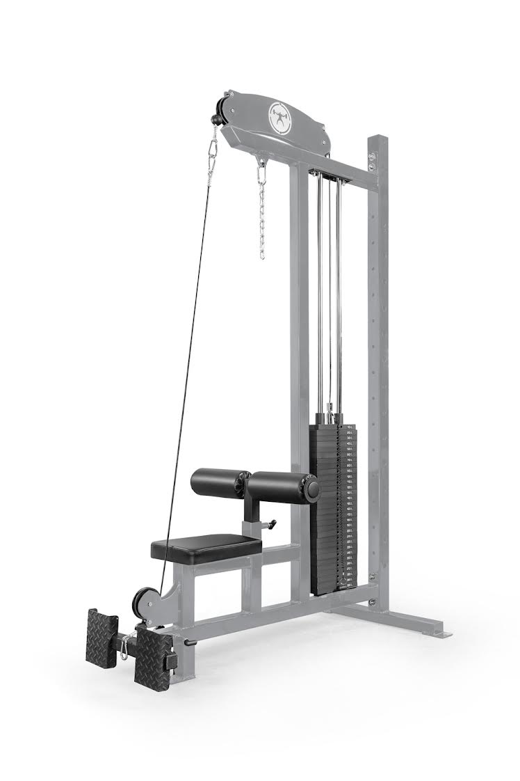 gray elitefts  Lat Pulldown Machine with Low Row – Selectorized