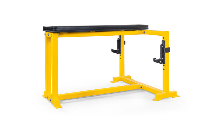 elitefts Prone Row with Adjustable J Cups yellow
