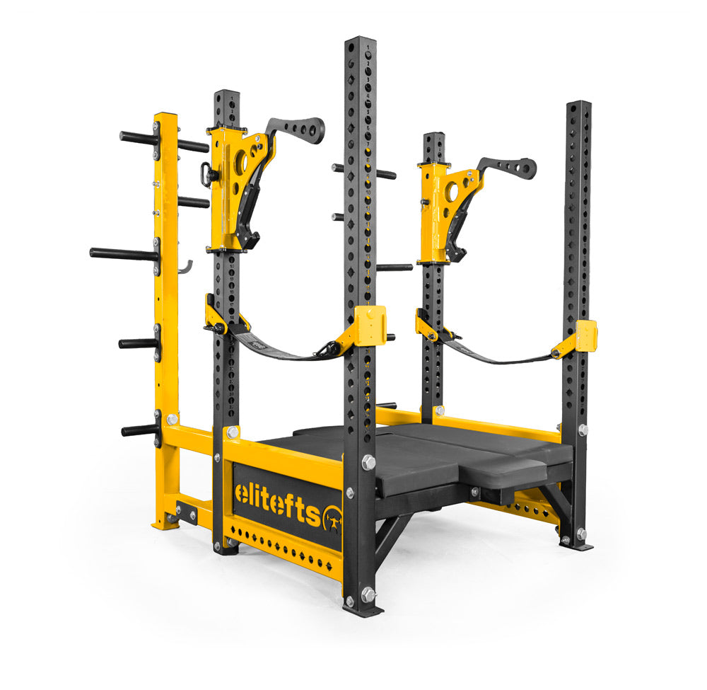 elitefts Signature Power Bench Rack Pro yellow