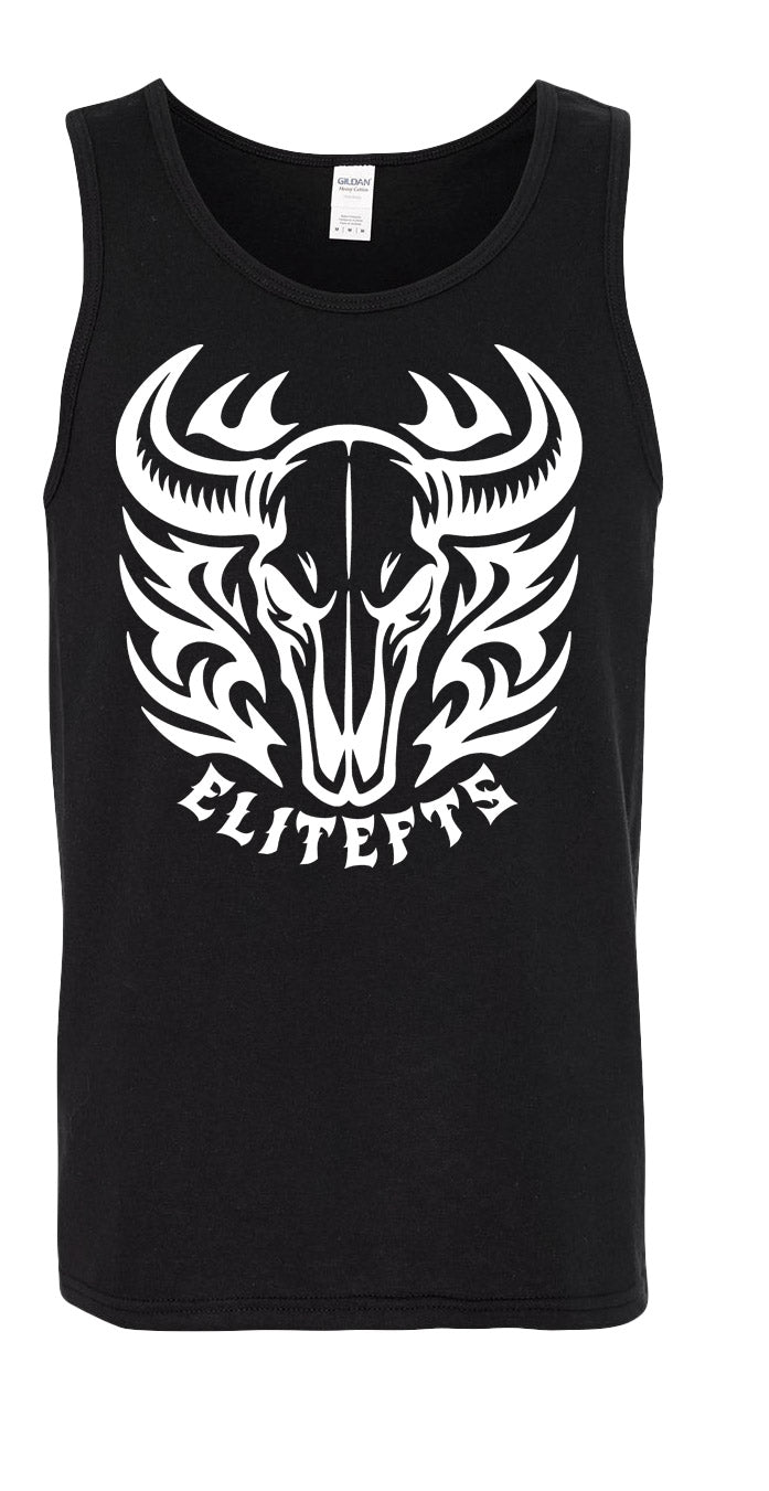 elitefts Bull Skull Tank Top black