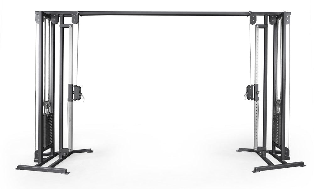 black elitefts Cable Cross Over with UHMW and Adjustment Pullies - Selectorized