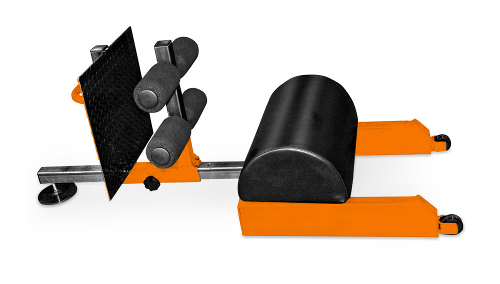orange elitefts Scholastic Floor Glute Ham Raise (GHR) with Wheels