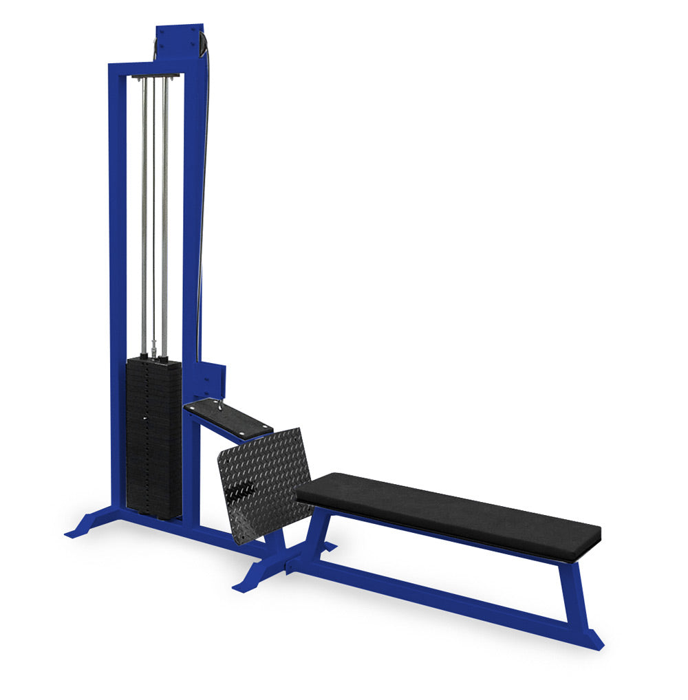 blue elitefts  Low Row with Bench - Selectorized