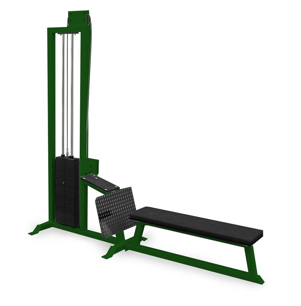 green elitefts  Low Row with Bench - Selectorized