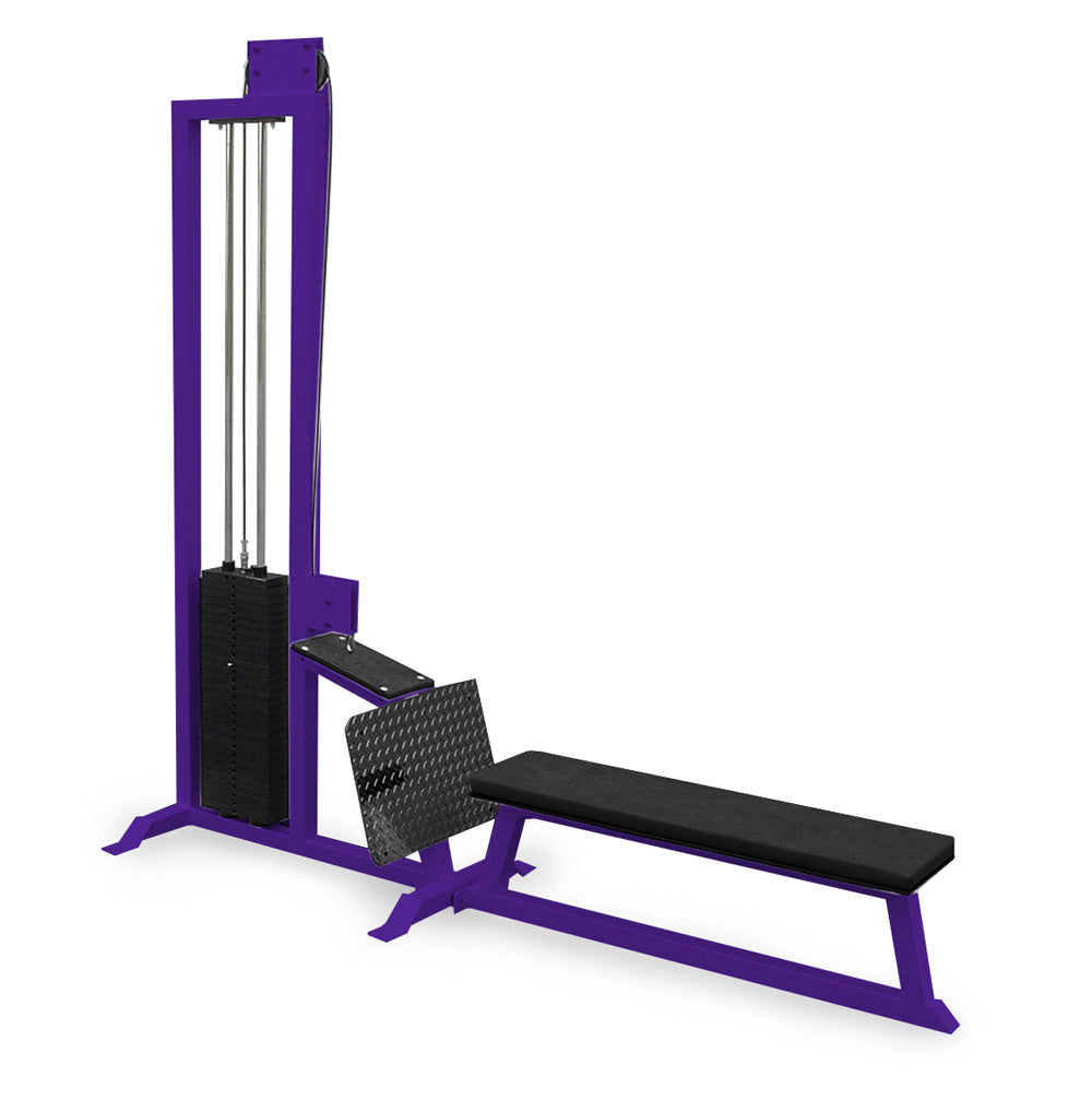 purple elitefts  Low Row with Bench - Selectorized
