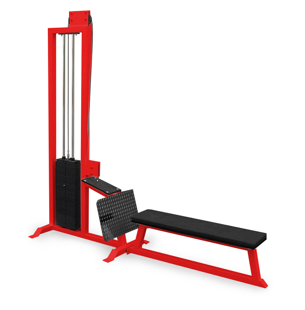 red elitefts  Low Row with Bench - Selectorized