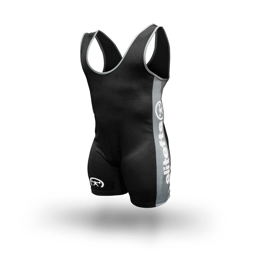 singlet black grey white logo