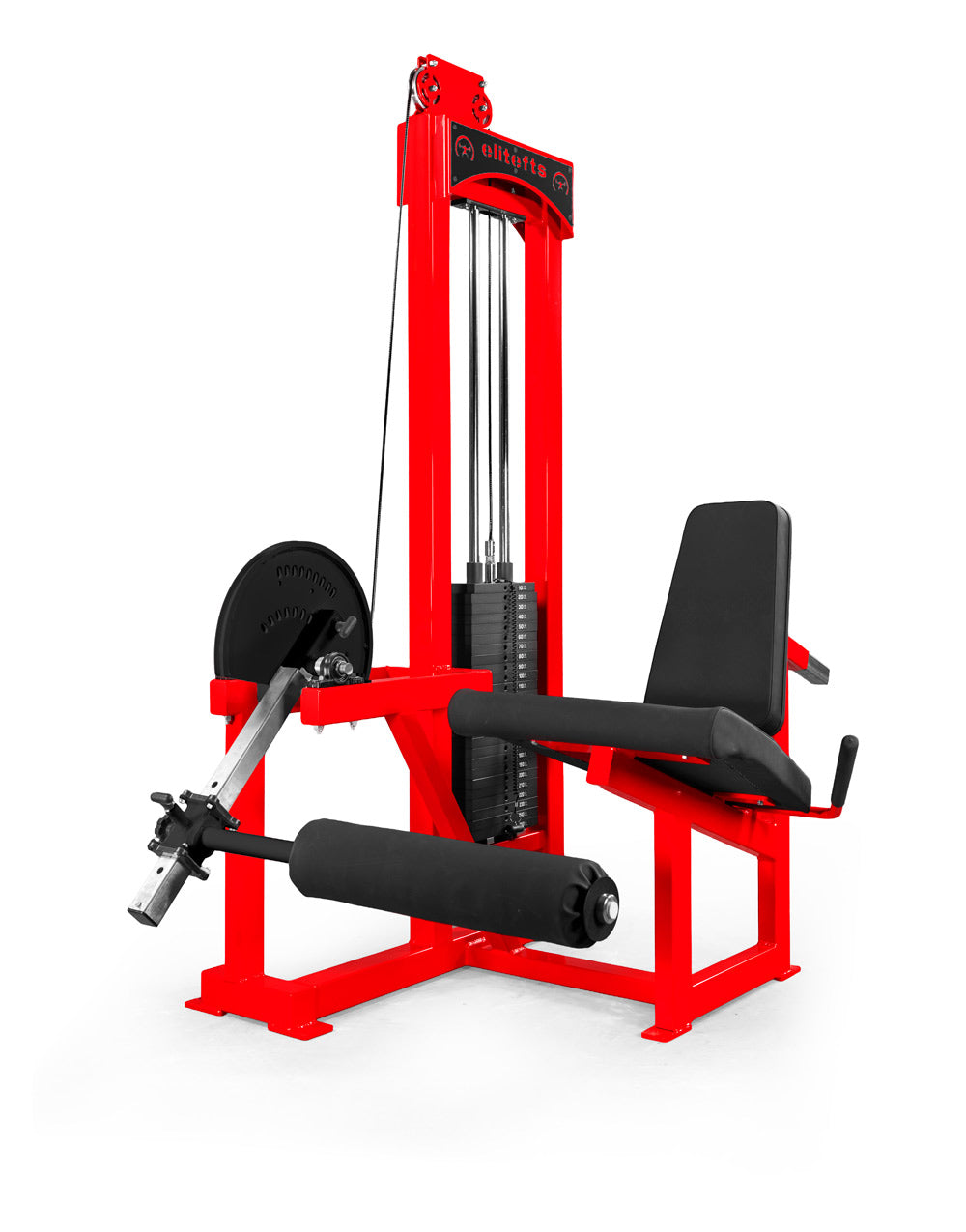 red elitefts Signature Deluxe Leg Extension – Selectorized w/ 250lb Weight Stack
