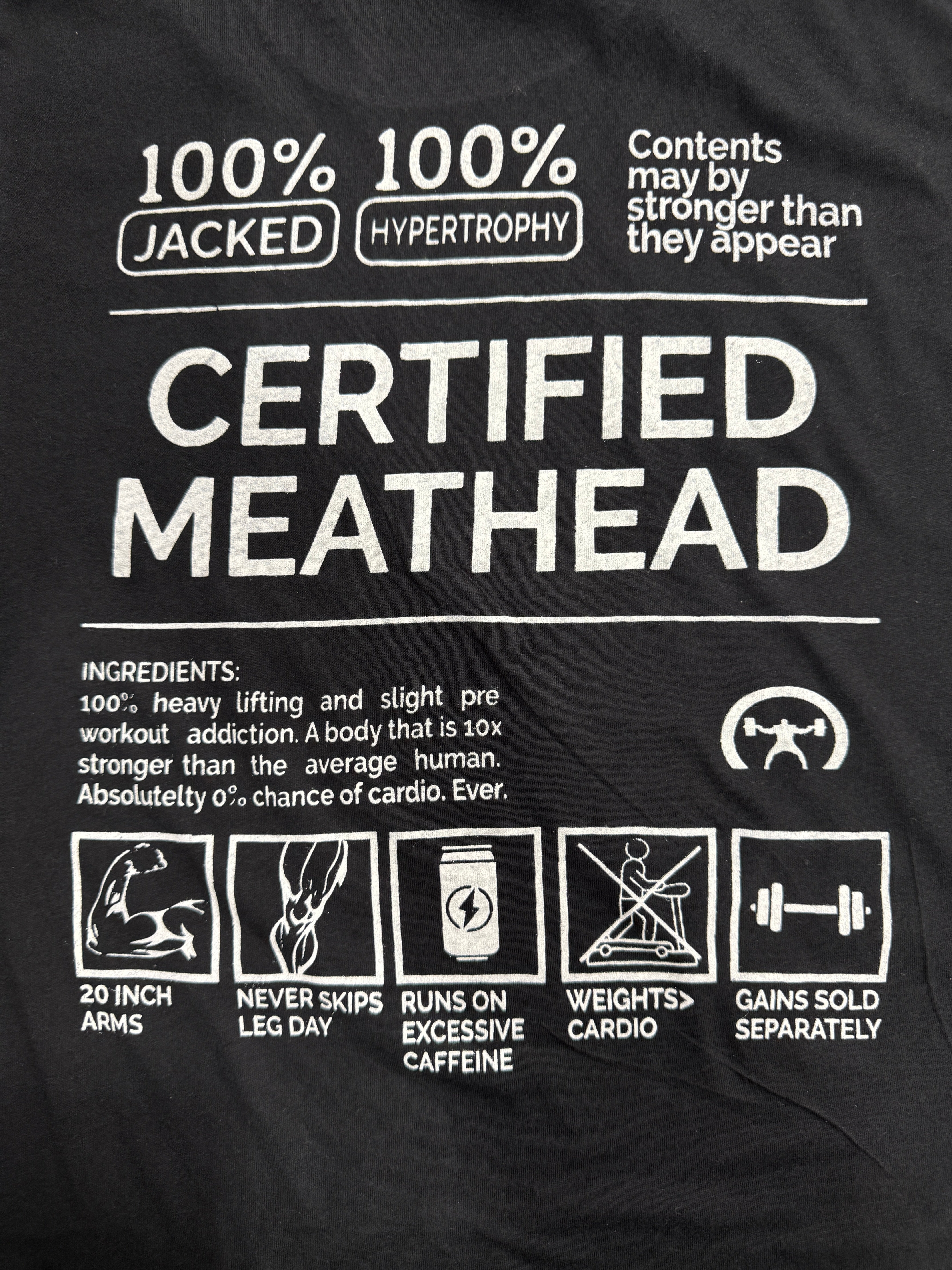 Certified Meathead Limited Edition Tee Back2