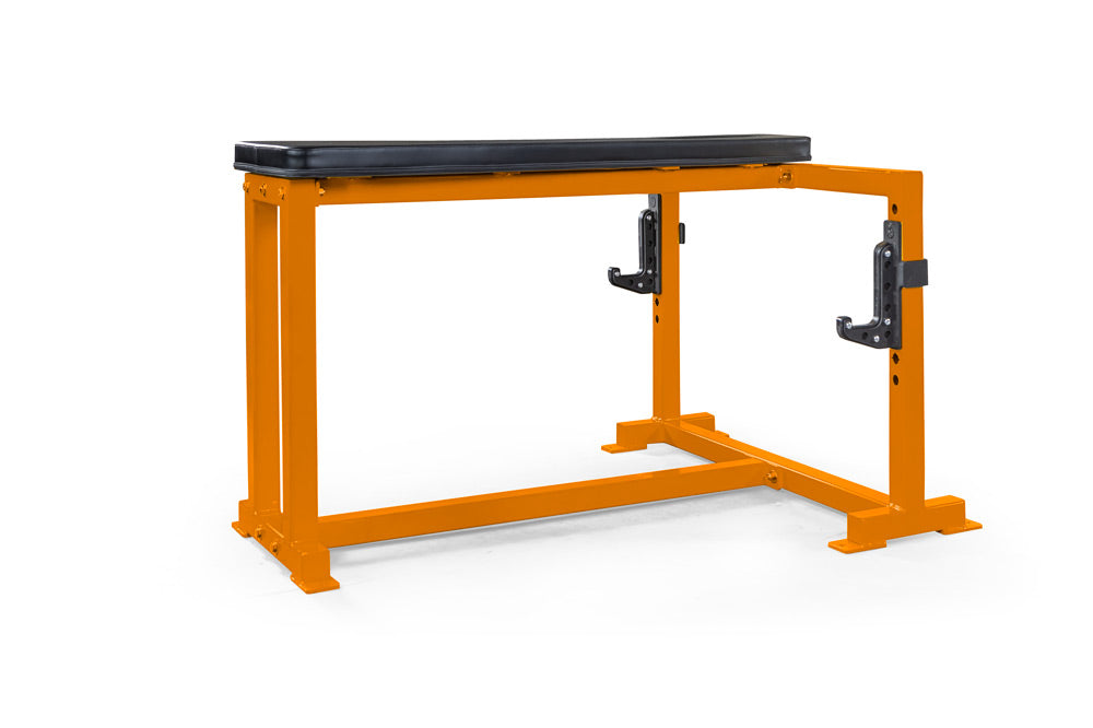 orange elitefts Prone Row with Adjustable J Cups