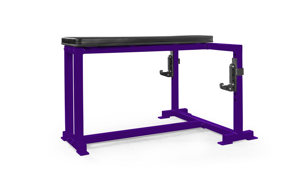 purple elitefts Prone Row with Adjustable J Cups