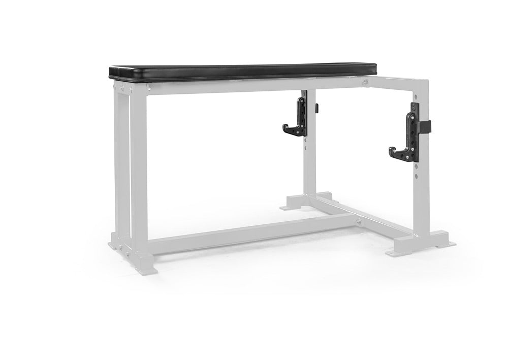 white elitefts Prone Row with Adjustable J Cups