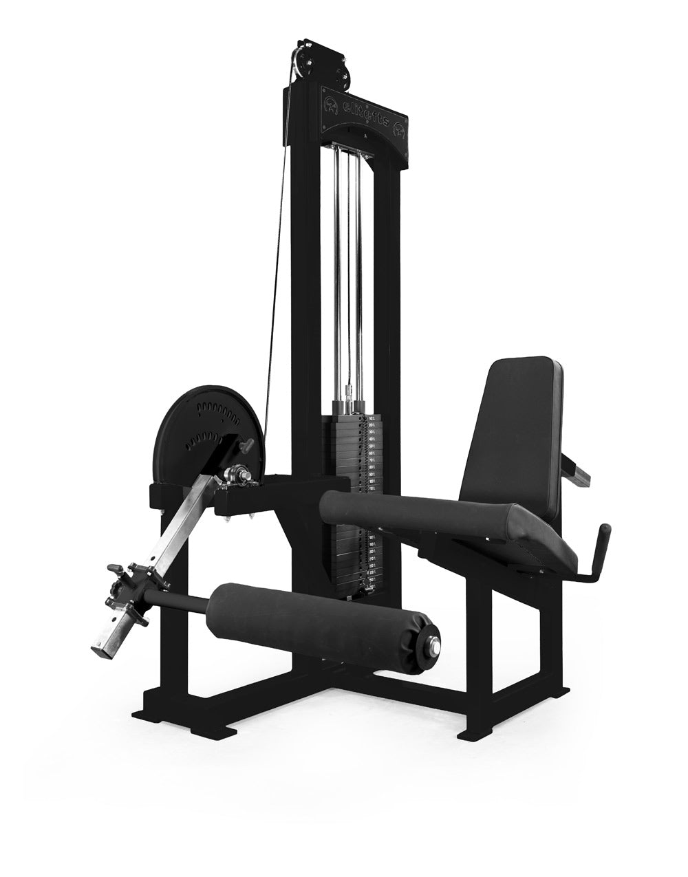 black elitefts Signature Deluxe Leg Extension – Selectorized w/ 250lb Weight Stack