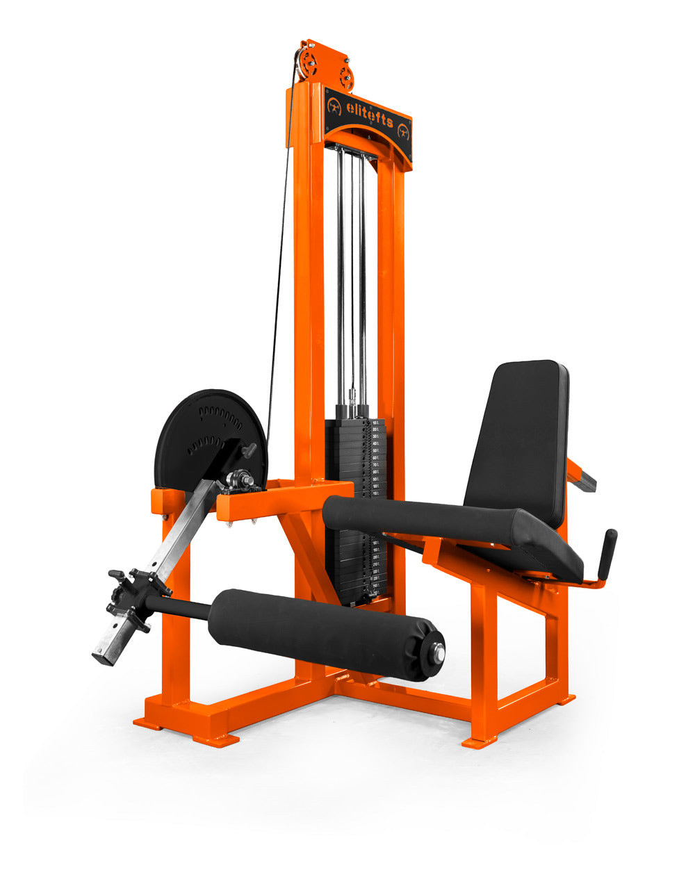 orange elitefts Signature Deluxe Leg Extension – Selectorized w/ 250lb Weight Stack