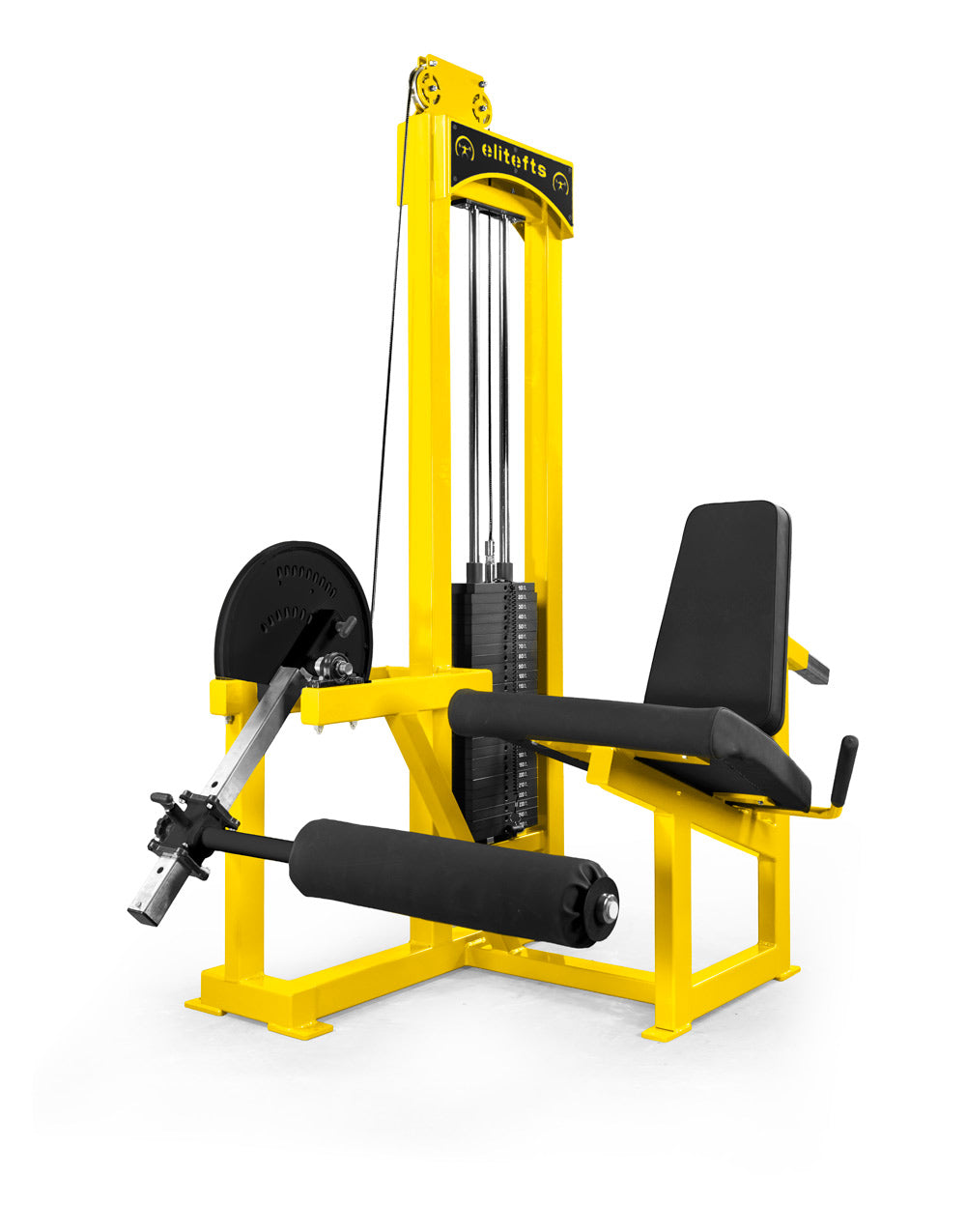 yellow elitefts Signature Deluxe Leg Extension – Selectorized w/ 250lb Weight Stack