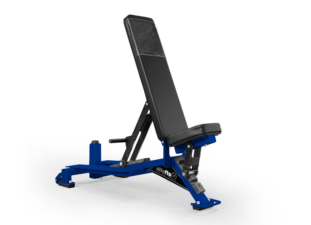 Signature 0-90 Dumbbell Bench w/ Kick Stand blue