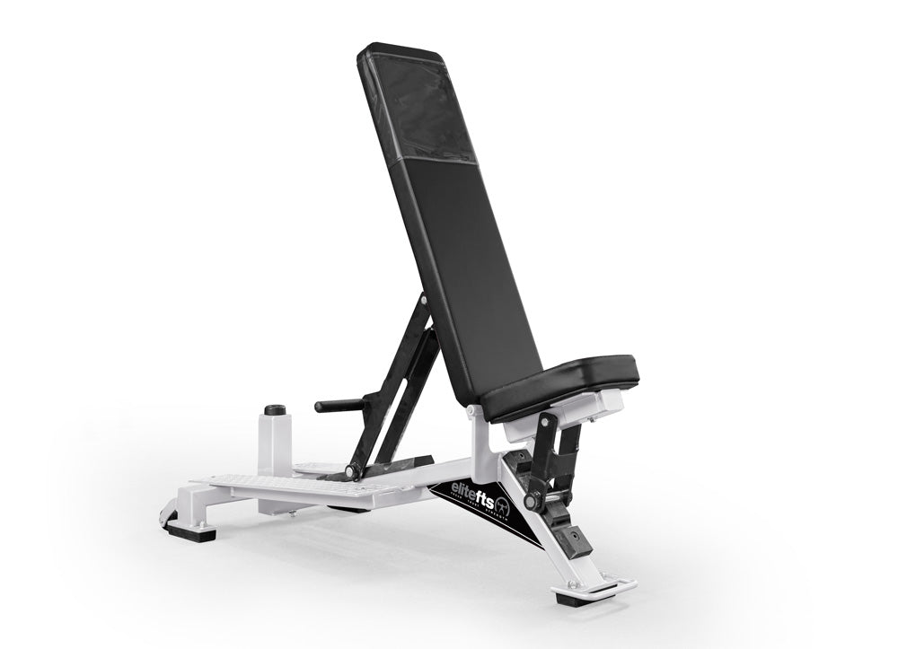 Signature 0-90 Dumbbell Bench w/ Kick Stand white