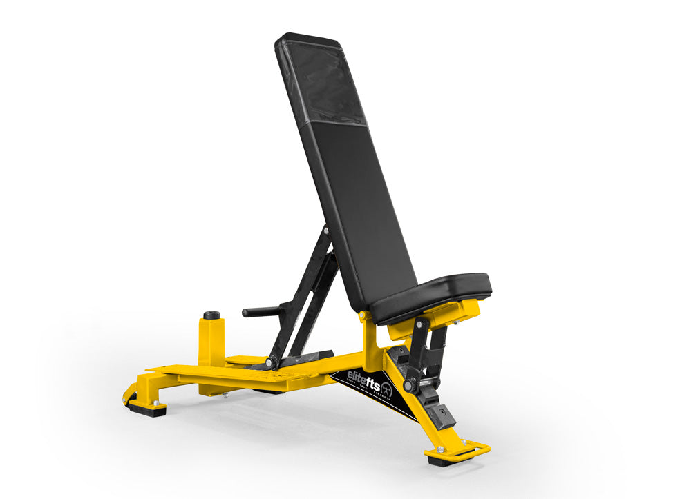 Signature 0-90 Dumbbell Bench w/ Kick Stand yellow