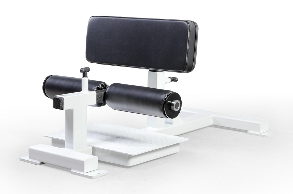 Sissy Squat white frame black pad