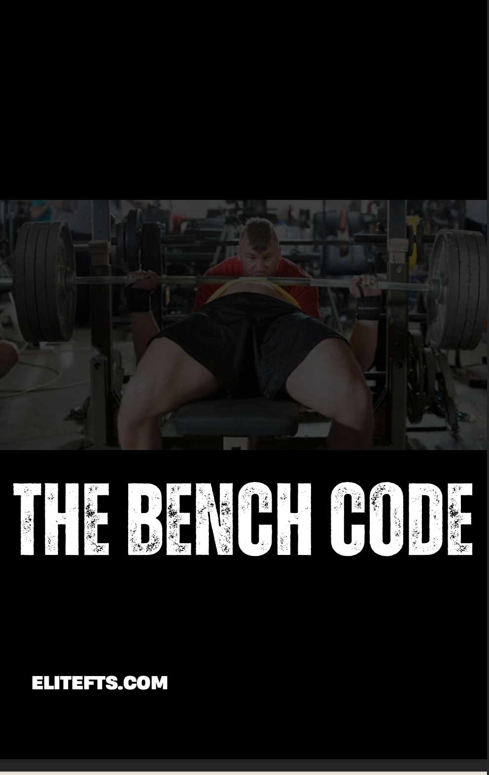 THE BENCH CODE (E-BOOK)